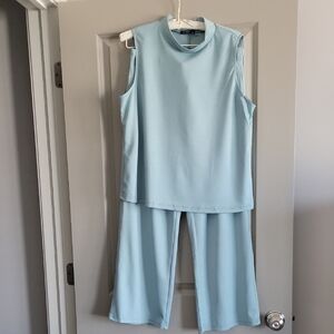 Sleeveless Aqua Women's Jumpsuit
